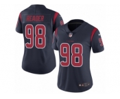 Women Nike Houston Texans #98 D.J. Reader Limited Navy Blue Rush Vapor Untouchable NFL Jersey