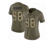 Women Nike Houston Texans #98 D.J. Reader Limited Olive Camo 2017 Salute to Service NFL Jersey