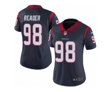 Women Nike Houston Texans #98 D.J. Reader Navy Blue Team Color Vapor Untouchable Limited Player NFL Jersey