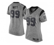 Women Nike Houston Texans #99 J.J. Watt Gray Stitched Gridiron