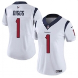 Women's Houston Texans #1 Stefon Diggs White Vapor Untouchable Limited Stitched Jersey