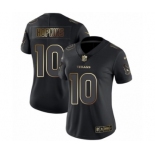 Women's Houston Texans #10 DeAndre Hopkins Black Gold Vapor Untouchable Limited Football Jersey