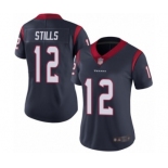 Women's Houston Texans #12 Kenny Stills Navy Blue Team Color Vapor Untouchable Limited Player Football Jersey