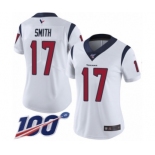 Women's Houston Texans #17 Vyncint Smith White Vapor Untouchable Limited Player 100th Season Football Jersey