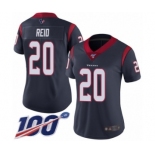 Women's Houston Texans #20 Justin Reid Navy Blue Team Color Vapor Untouchable Limited Player 100th Season Football Jersey