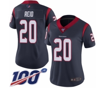 Women's Houston Texans #20 Justin Reid Navy Blue Team Color Vapor Untouchable Limited Player 100th Season Football Jersey