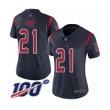 Women's Houston Texans #21 Bradley Roby Limited Navy Blue Rush Vapor Untouchable 100th Season Football Jersey