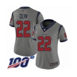 Women's Houston Texans #22 Aaron Colvin Limited Gray Inverted Legend 100th Season Football Jersey