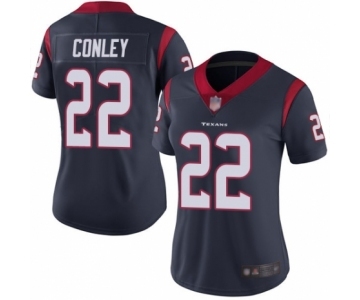 Women's Houston Texans #22 Gareon Conley Navy Blue Team Color Vapor Untouchable Limited Player Football Jersey