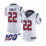 Women's Houston Texans #22 Gareon Conley White Vapor Untouchable Limited Player 100th Season Football Jersey