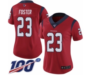 Women's Houston Texans #23 Arian Foster Red Alternate Vapor Untouchable Limited Player 100th Season Football Jersey