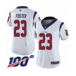 Women's Houston Texans #23 Arian Foster White Vapor Untouchable Limited Player 100th Season Football Jersey