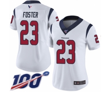 Women's Houston Texans #23 Arian Foster White Vapor Untouchable Limited Player 100th Season Football Jersey