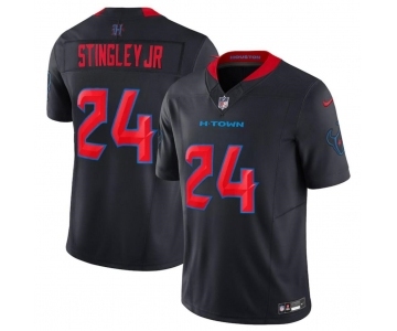 Womens Houston Texans #24 Derek Stingley Jr. Navy 2024 2nd Alternate F.U.S.E Vapor Football Stitched Jersey