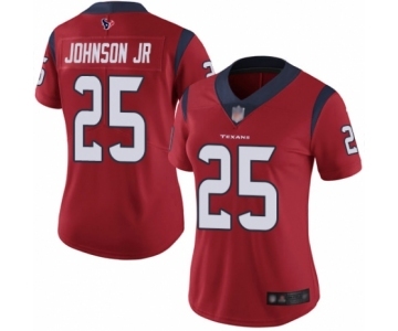 Women's Houston Texans #25 Duke Johnson Jr Red Alternate Vapor Untouchable Limited Player Football Jersey