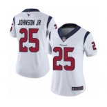 Women's Houston Texans #25 Duke Johnson Jr White Vapor Untouchable Limited Player Football Jersey