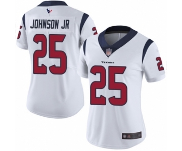 Women's Houston Texans #25 Duke Johnson Jr White Vapor Untouchable Limited Player Football Jersey