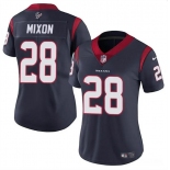 Women's Houston Texans #28 Joe Mixon Navy Vapor Untouchable Limited Stitched Jersey