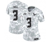 Women's Houston Texans #3 Tank Dell 2024 F.U.S.E Arctic Camo Salute To Service Limited Stitched Football Jersey