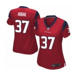 Women's Houston Texans #37 Jahleel Addae Game Red Alternate Football Jersey