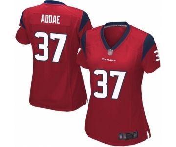 Women's Houston Texans #37 Jahleel Addae Game Red Alternate Football Jersey