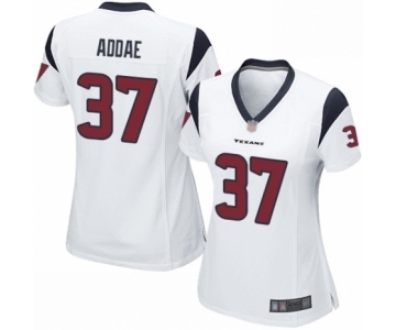 Women's Houston Texans #37 Jahleel Addae Game White Football Jersey