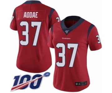 Women's Houston Texans #37 Jahleel Addae Red Alternate Vapor Untouchable Limited Player 100th Season Football Jersey