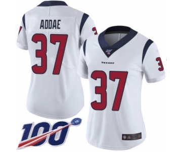 Women's Houston Texans #37 Jahleel Addae White Vapor Untouchable Limited Player 100th Season Football Jersey