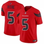 Womens Houston Texans 5 Jalen Pitre Red 2024 Alternate F.U.S.E Vapor Football Stitched Jersey