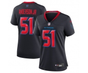 Women's Houston Texans #51 Will Anderson Jr. Navy 2024 2nd Alternate Stitched Jersey