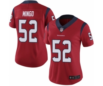 Women's Houston Texans #52 Barkevious Mingo Red Alternate Vapor Untouchable Limited Player Football Jersey