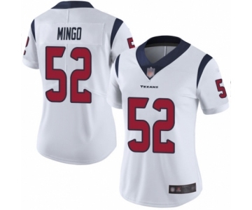 Women's Houston Texans #52 Barkevious Mingo White Vapor Untouchable Limited Player Football Jersey