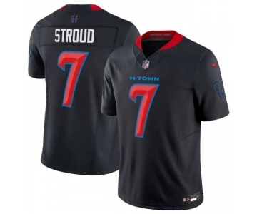 Womens Houston Texans #7 C.J. Stroud Navy 2024 2nd Alternate F.U.S.E Vapor Football Stitched Jersey