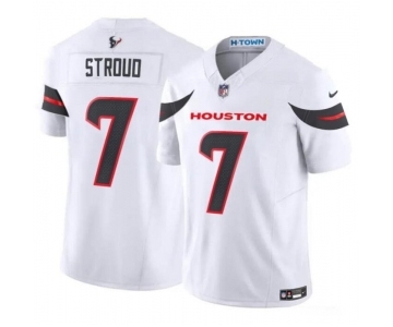 Womens Houston Texans #7 C.J. Stroud White 2024 Vapor F.U.S.E. Limited Stitched Jersey