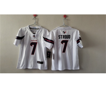 Women's Houston Texans #7 C.J. Stroud White Vapor Untouchable Limited Stitched Jersey