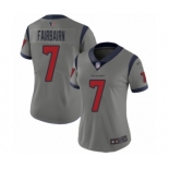 Women's Houston Texans #7 Ka'imi Fairbairn Limited Gray Inverted Legend Football Jersey