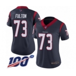 Women's Houston Texans #73 Zach Fulton Navy Blue Team Color Vapor Untouchable Limited Player 100th Season Football Jersey