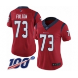 Women's Houston Texans #73 Zach Fulton Red Alternate Vapor Untouchable Limited Player 100th Season Football Jersey