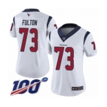 Women's Houston Texans #73 Zach Fulton White Vapor Untouchable Limited Player 100th Season Football Jersey