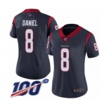 Women's Houston Texans #8 Trevor Daniel Navy Blue Team Color Vapor Untouchable Limited Player 100th Season Football Jersey