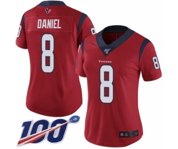 Women's Houston Texans #8 Trevor Daniel Red Alternate Vapor Untouchable Limited Player 100th Season Football Jersey