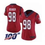 Women's Houston Texans #98 D.J. Reader Red Alternate Vapor Untouchable Limited Player 100th Season Football Jersey