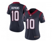 Women's Nike Houston Texans #10 DeAndre Hopkins Vapor Untouchable Limited Navy Blue Team Color NFL Jersey