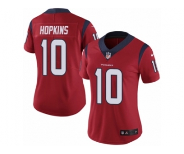 Women's Nike Houston Texans #10 DeAndre Hopkins Vapor Untouchable Limited Red Alternate NFL Jersey