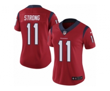 Women's Nike Houston Texans #11 Jaelen Strong Vapor Untouchable Limited Red Alternate NFL Jersey