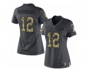 Women's Nike Houston Texans #12 Keith Mumphery Limited Black 2016 Salute to Service NFL Jersey