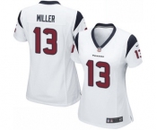 Women's Nike Houston Texans #13 Braxton Miller Game White NFL Jersey