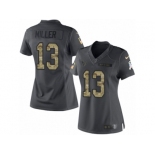 Women's Nike Houston Texans #13 Braxton Miller Limited Black 2016 Salute to Service NFL Jersey