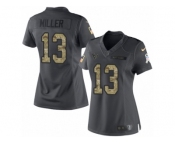 Women's Nike Houston Texans #13 Braxton Miller Limited Black 2016 Salute to Service NFL Jersey