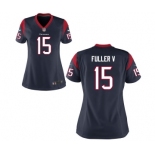 Women's Nike Houston Texans #15 Will Fuller Game Navy Blue Team Color NFL Jersey[Fuller V]